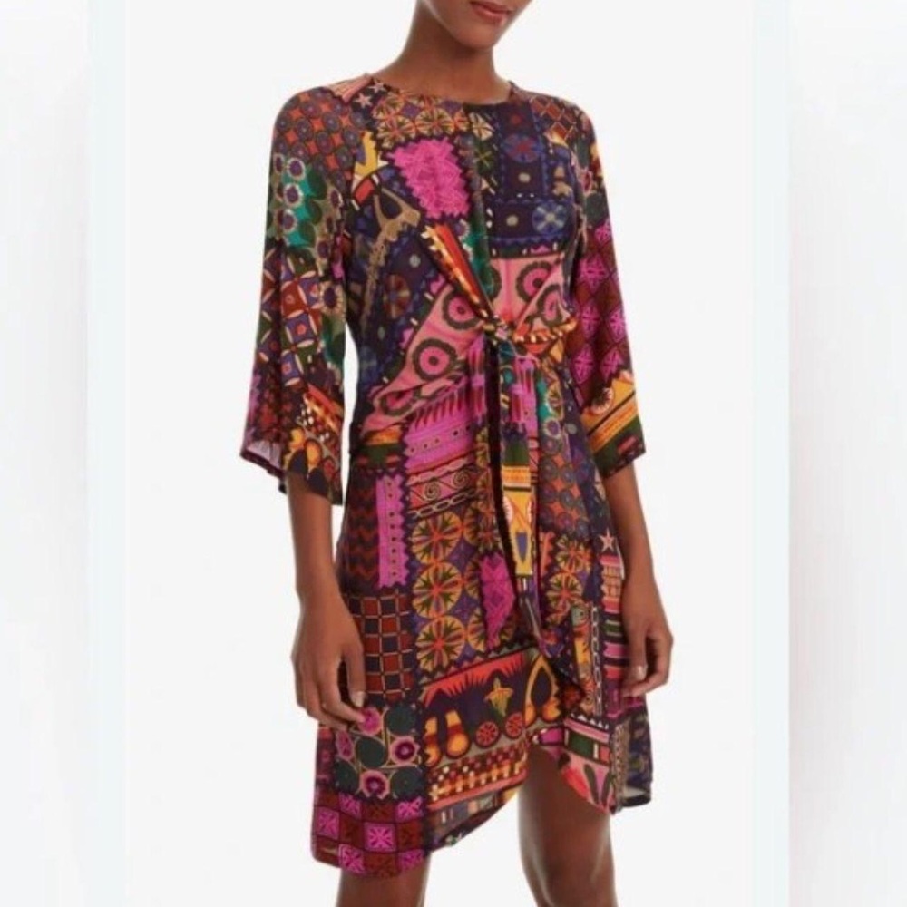 Desigual Patterned Wrap Dress